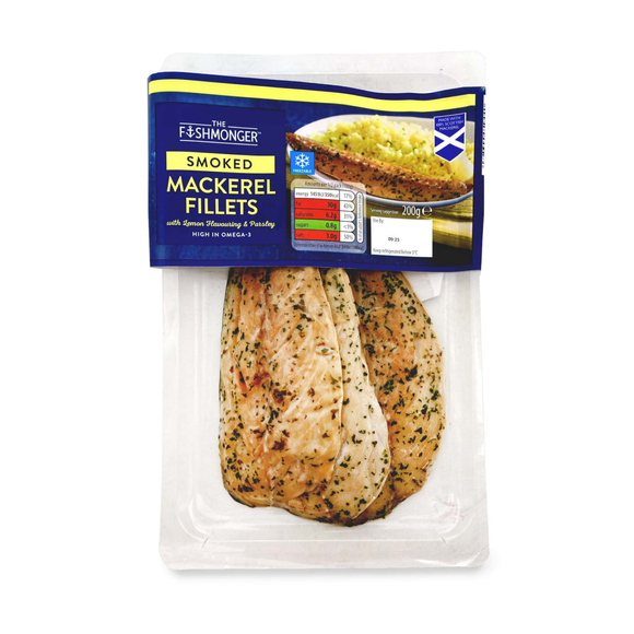 The Fishmonger Smoked Mackerel Fillets 200g